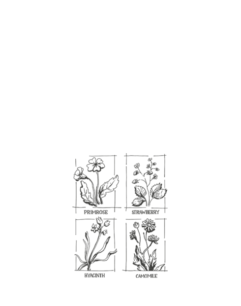 Plátěná taška s druhy květin