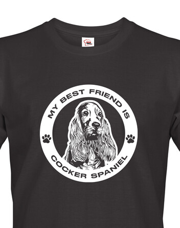 Pánské tričko Kokršpaněl kulatý motiv