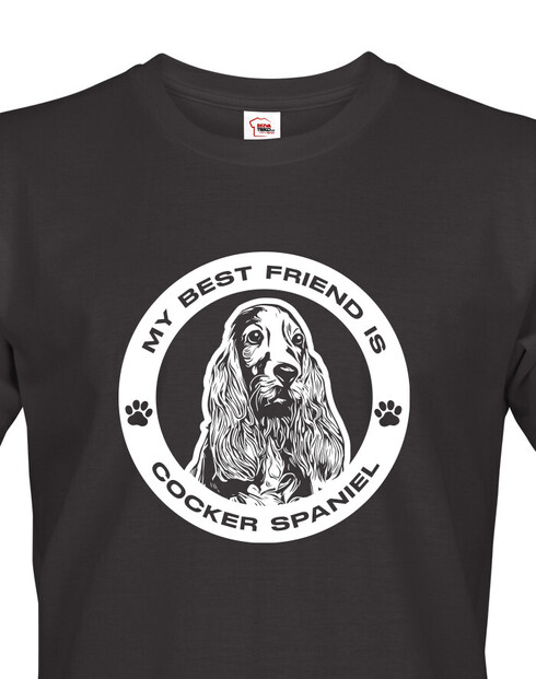 Pánské tričko Kokršpaněl kulatý motiv