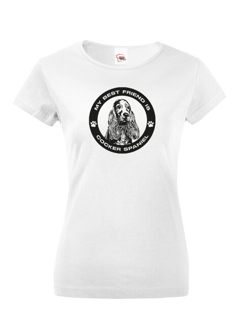 Dámské tričko Kokršpaněl kulatý motiv