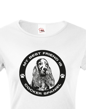 Dámské tričko Kokršpaněl kulatý motiv