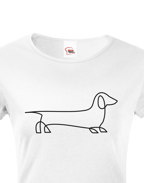 Dámské tričko Jezevčík