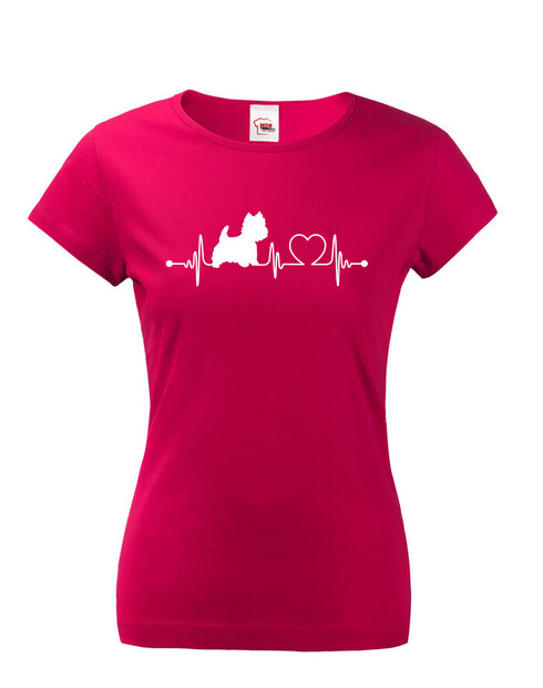 Dámské tričko West Highland White teriér tep