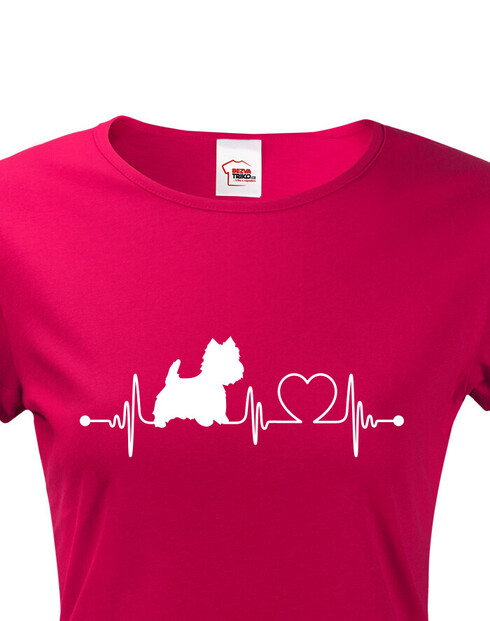 Dámské tričko West Highland White teriér tep