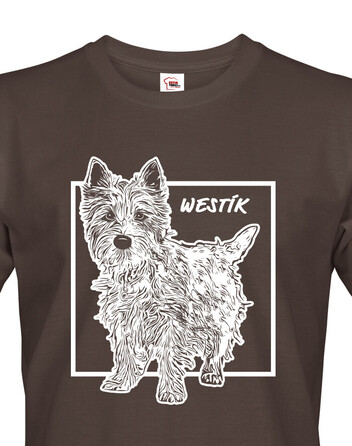 Pánské tričko West Highland White teriér 1