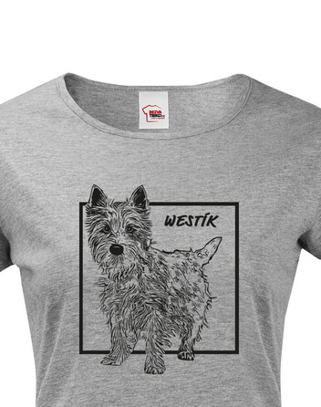 Dámské tričko West Highland White teriér 1