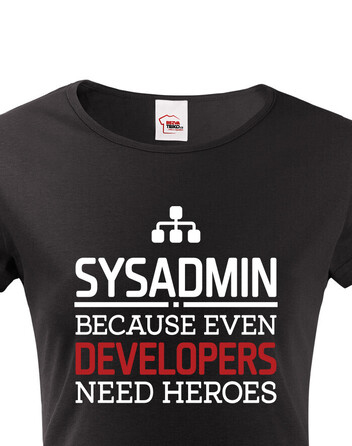 Dámské tričko pro administrátory, správce sítě