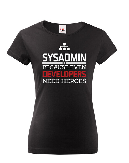 Dámské tričko pro administrátory, správce sítě