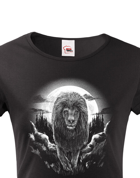 Dámské tričko Lev a úplněk