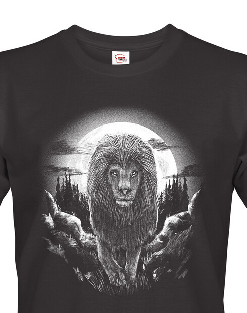 Pánské tričko Lev a úplněk