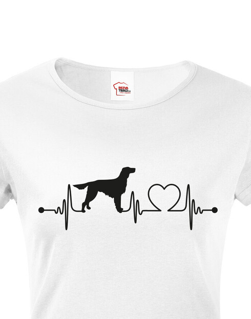 Dámské tričko Irský setr tep