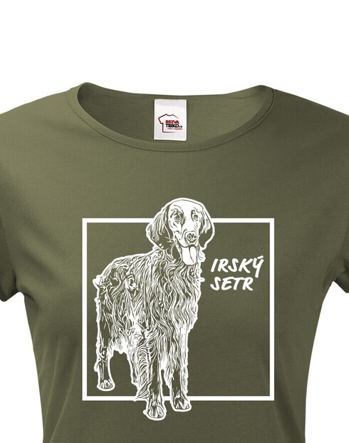 Dámské tričko Irský setr