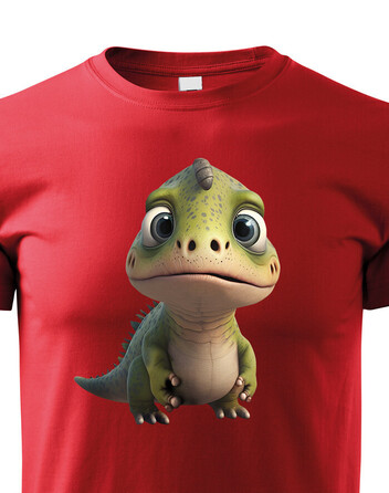 Dětské triko Dinosaurus zelený