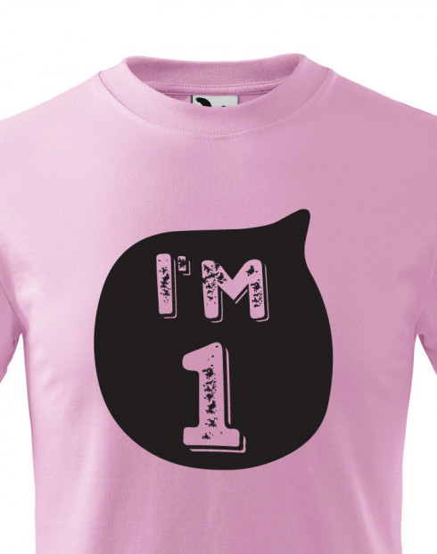 Dětské tričko k narozeninám I´M ONE