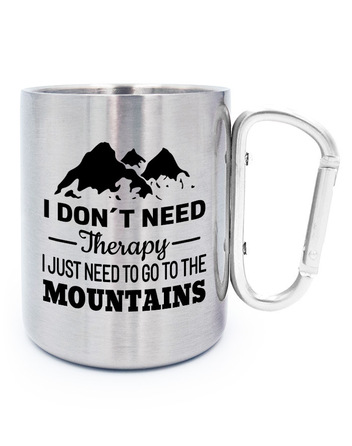 Vtipný nerezový hrnek s karabinou HORY