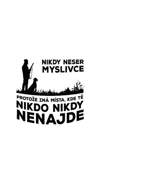 Nerezový hrnek s karabinou Nikdy neser myslivce