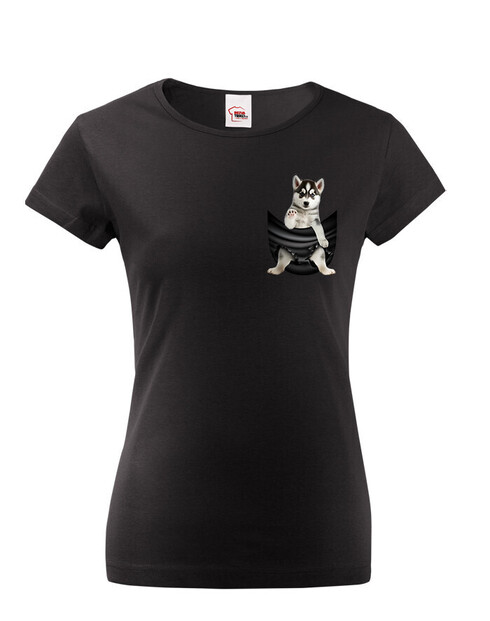 Dámské tričko Husky v kapsičce