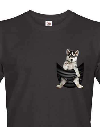 Pánské tričko Husky v kapsičce