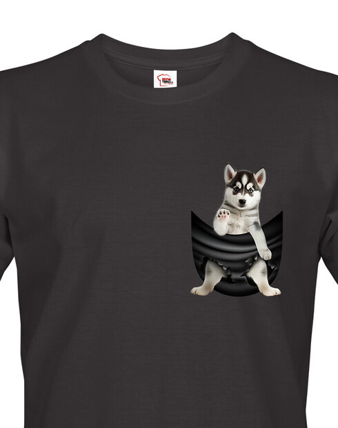 Pánské tričko Husky v kapsičce