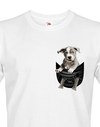 Pánské tričko Stafordširský bulteriér v kapsičce