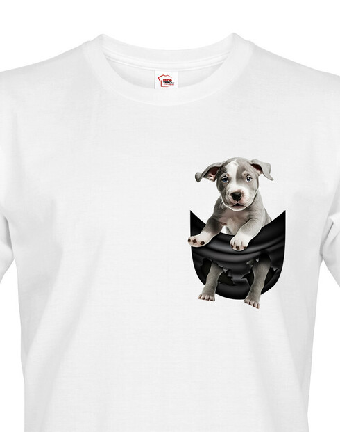 Pánské tričko Stafordširský bulteriér v kapsičce