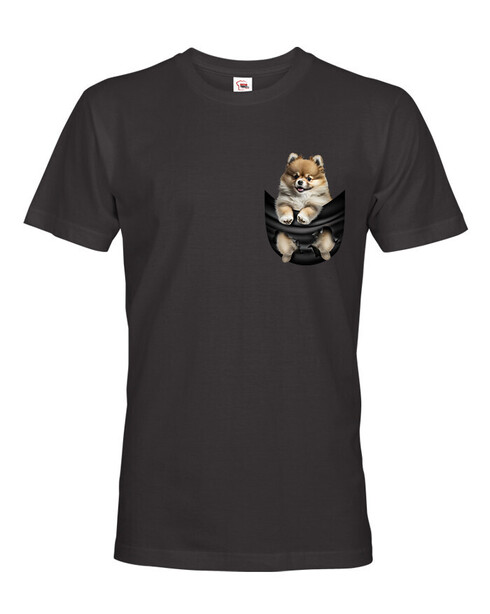 Pánské tričko Pomeranian v kapsičce