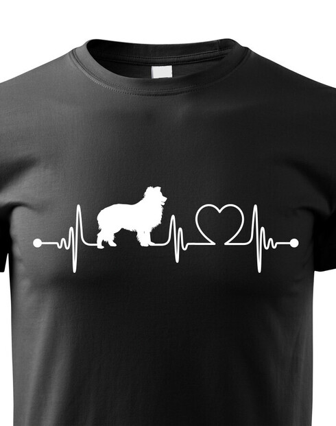 Dětské tričko Border kolie tep