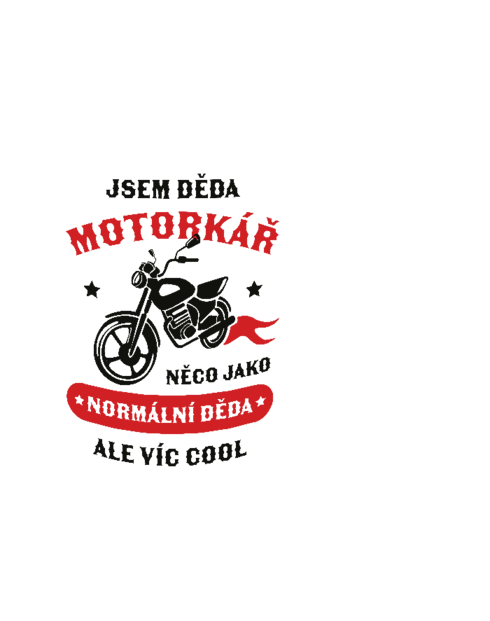 Nerezový hrnek s karabinou Děda motorkář