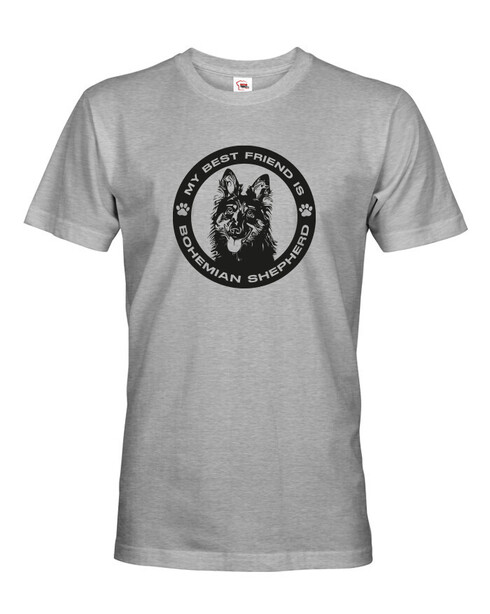 Pánské tričko Chodský pes kulatý