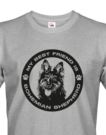 Pánské tričko Chodský pes kulatý