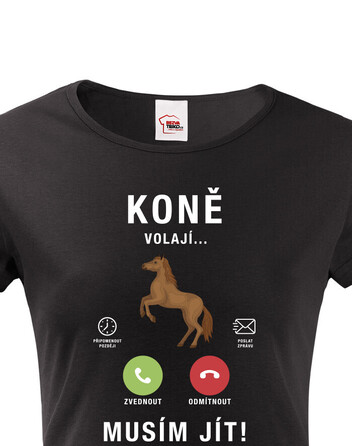 Dámské tričko Koně volají...