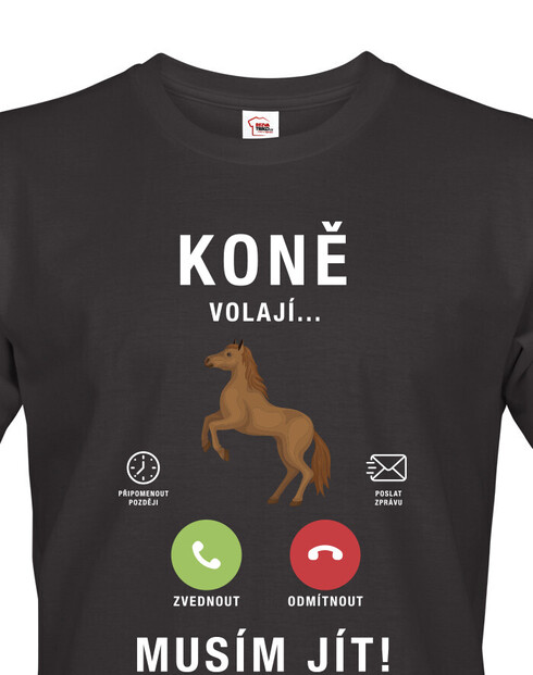 Pánské tričko Koně volají...