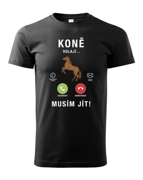 Dětské tričko Koně volají...