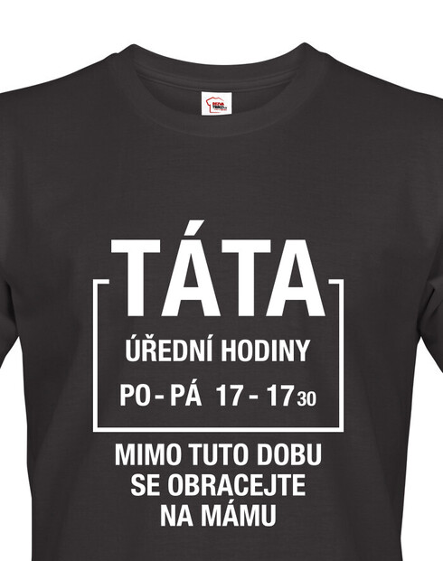 Pánské tričko Táta úřední hodiny