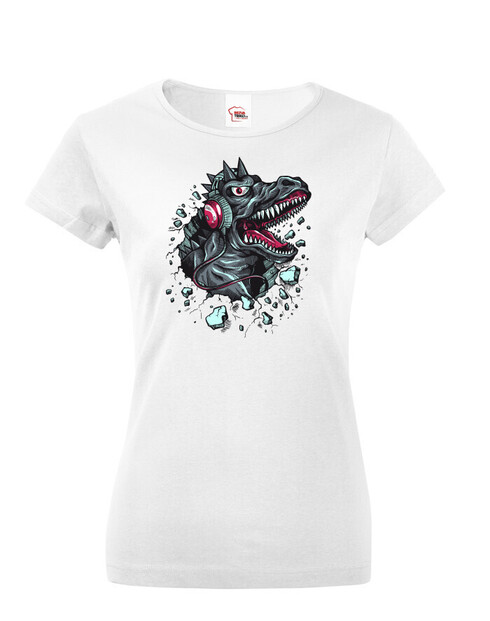 Dámské tričko Dino sluchátka