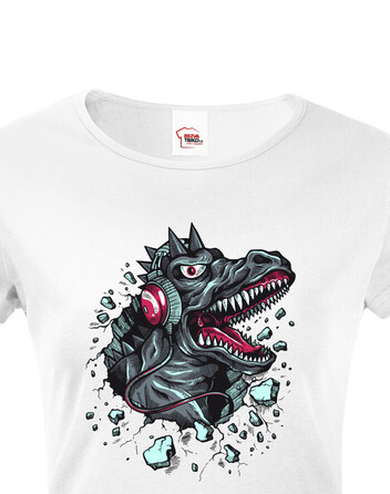 Dámské tričko Dino sluchátka