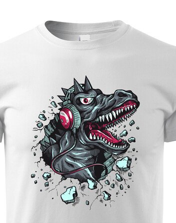 Dětské tričko Dino sluchátka