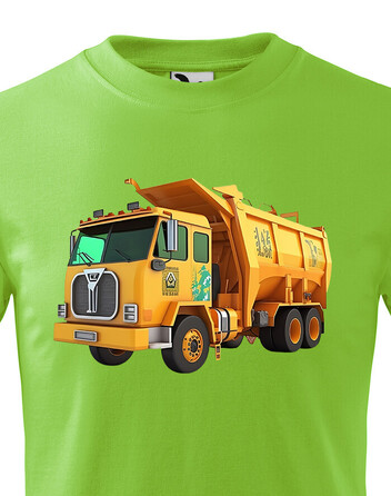 Dětské tričko Popelářské auto