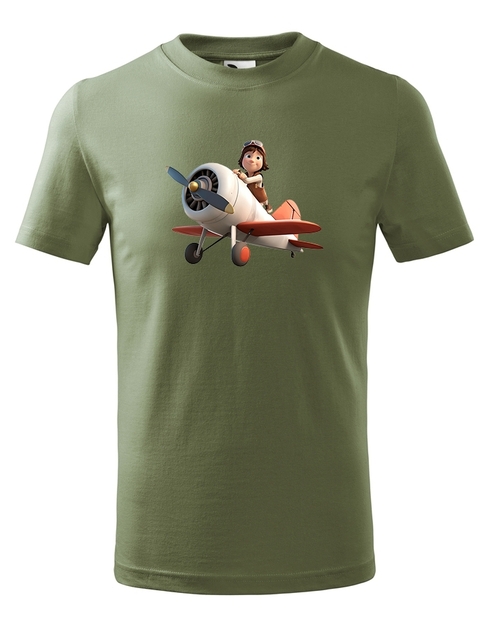 Dětské tričko Chlapec a letadlo