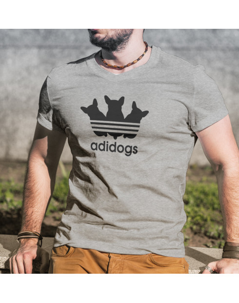 Pánské tričko s vtipným potiskem Adidogs