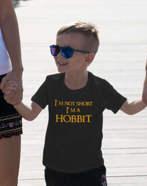 Dětské tričko "I am not short I am Hobbit"