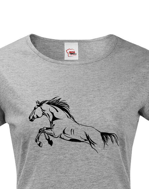 Dámské tričko Kůň skok