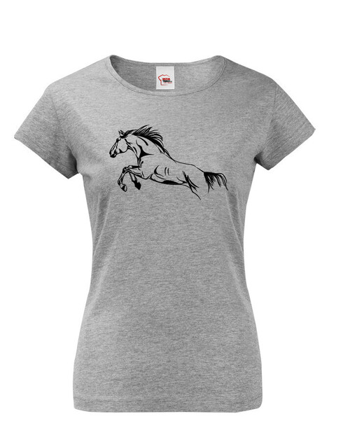 Dámské tričko Kůň skok