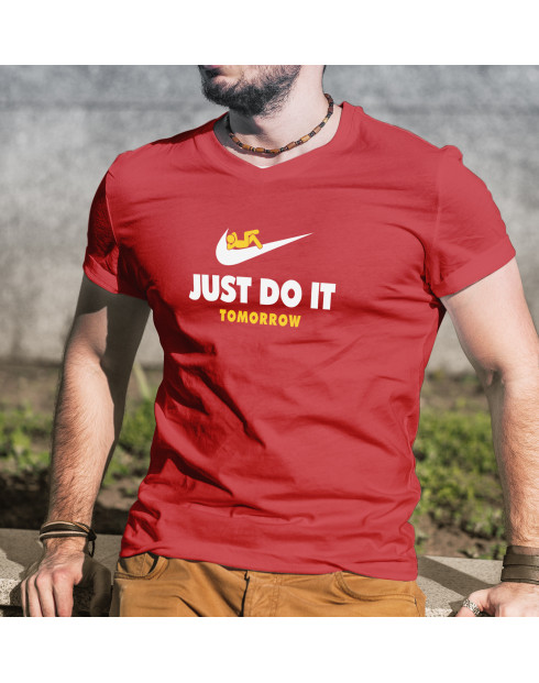 Pánské tričko s potiskem JUST DO IT TOMORROW