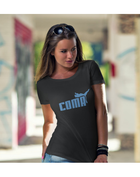 Dámské tričko s vtipným potiskem Coma