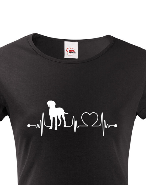 Dámské tričko Vymarský ohař tep