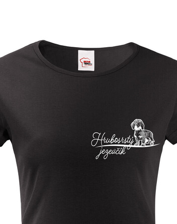 Dámské tričko Hrubosrstý jezevčík 1