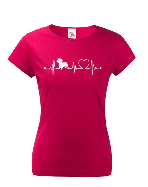 Dámské tričko Hrubosrstý jezevčík tep