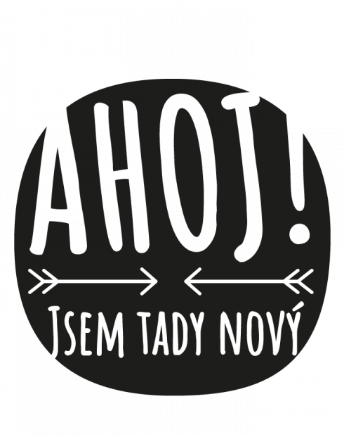 Dětské bodyčko Ahoj! Jsem tady nový