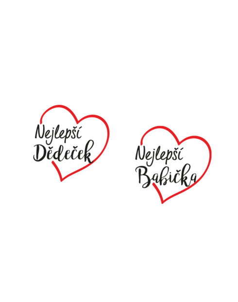 Párové polštáře Nejlepší babička a dědeček